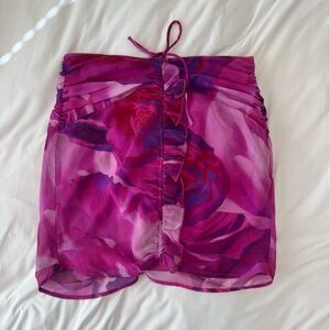 Bershka Fuchsia and Violet Skirt